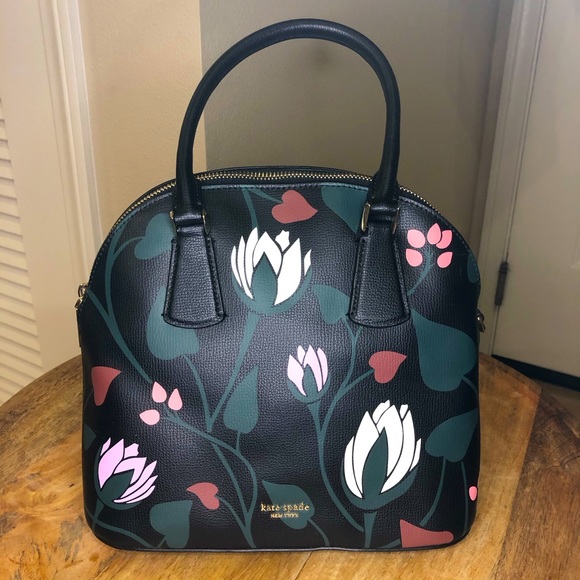 kate spade Handbags - NWT Kate Spade Sylvia Bloom Large Dome Satchel